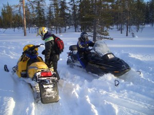 Snowmobile Finnland Lappland